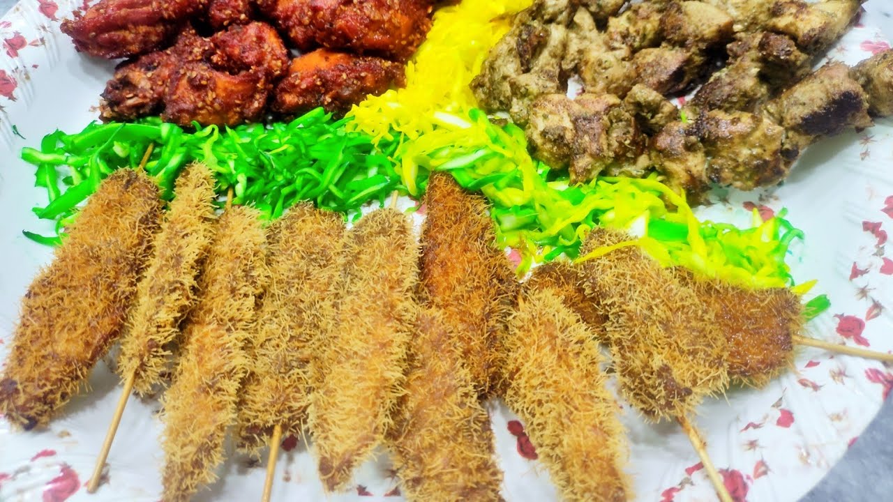 Рецепт закуски из куриных палочек в хайдарабадском стиле для особых случаев/Куриные палочки/Курин...