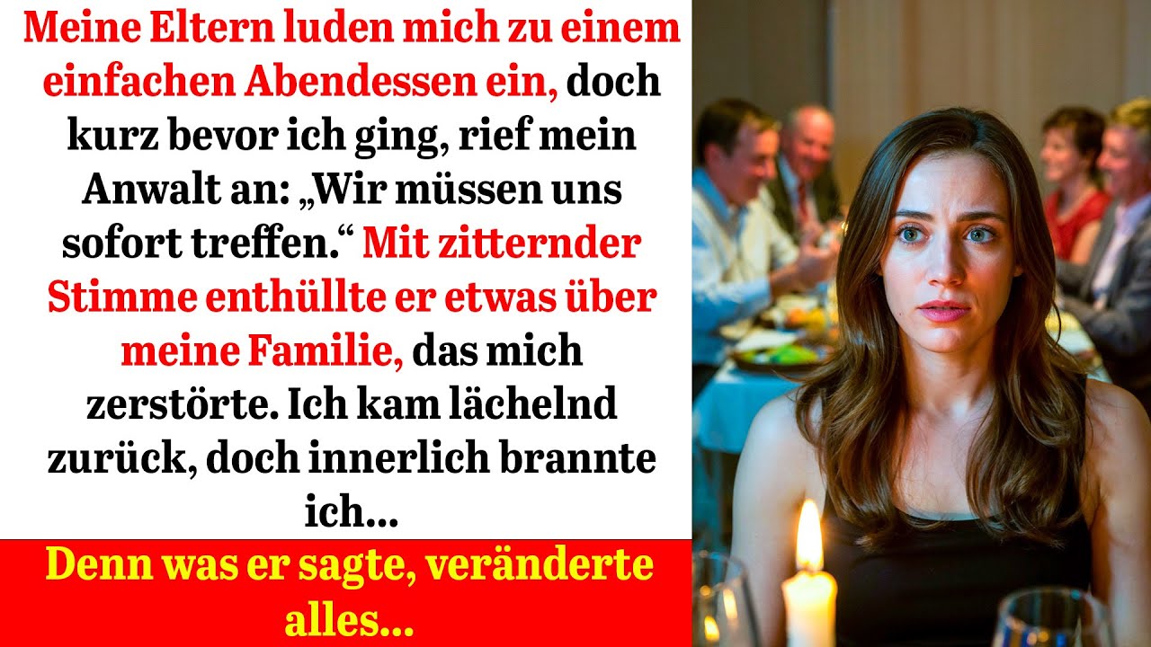 Ein Familienessen voller Lächeln… doch ein Anruf enthüllte ein Geheimnis, das alles zerstörte.
