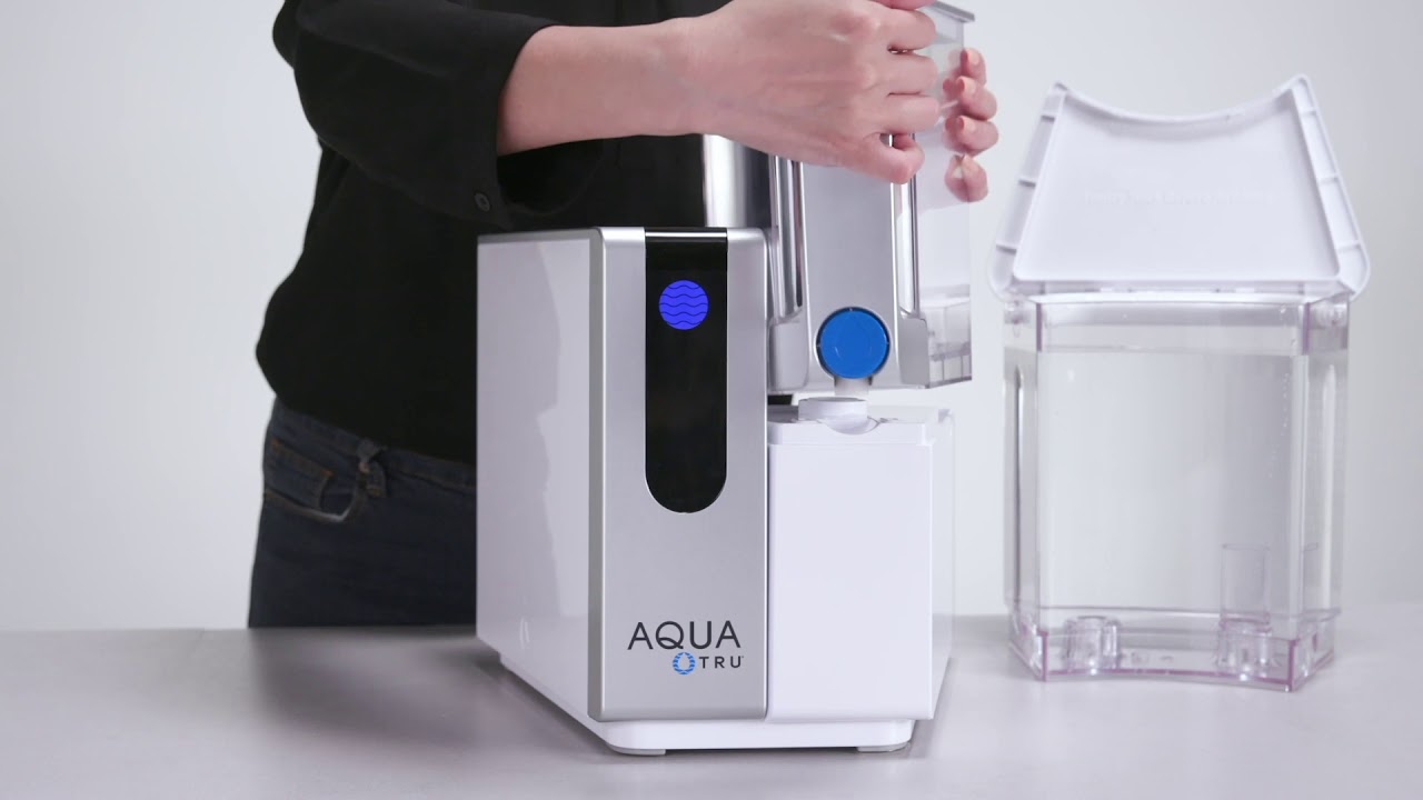 Настольный очиститель воды AquaTru &mdash; начало работы