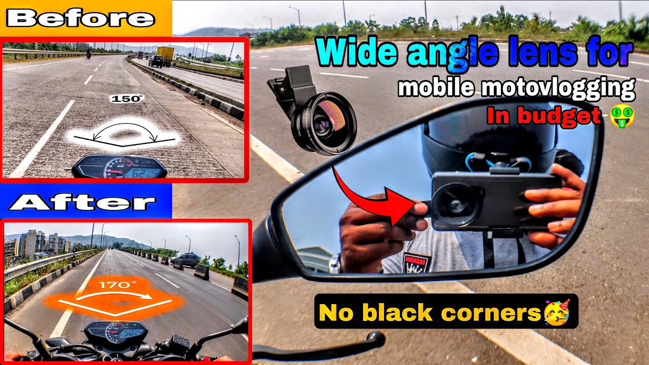Best wide angle lens for mobile under 499/- || Unboxing + review in hindi || Same like gopro⚡