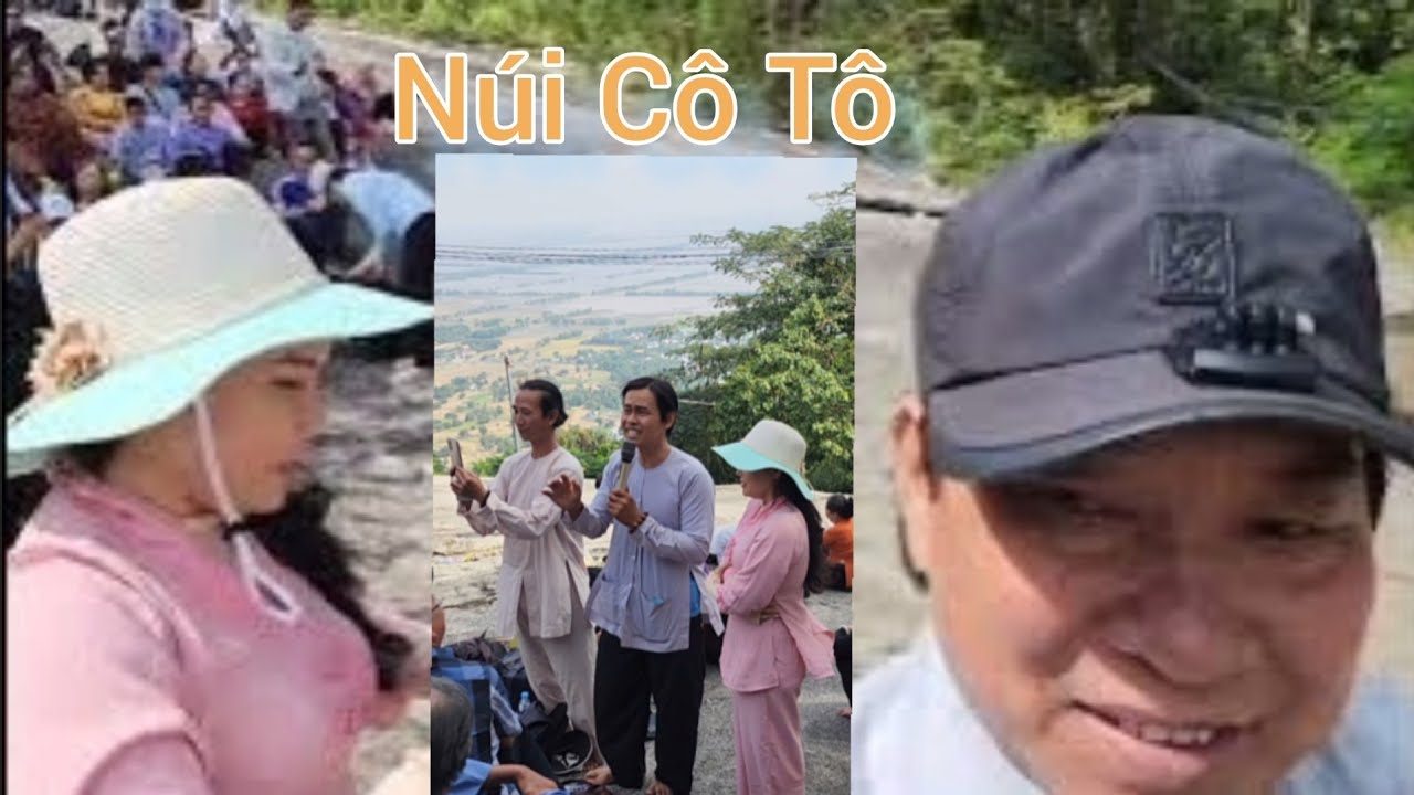 Đoàn hành hương từ Sân Tiên lên đỉnh núi Đến Điên Đá Chuông, ngủ lại chùa 