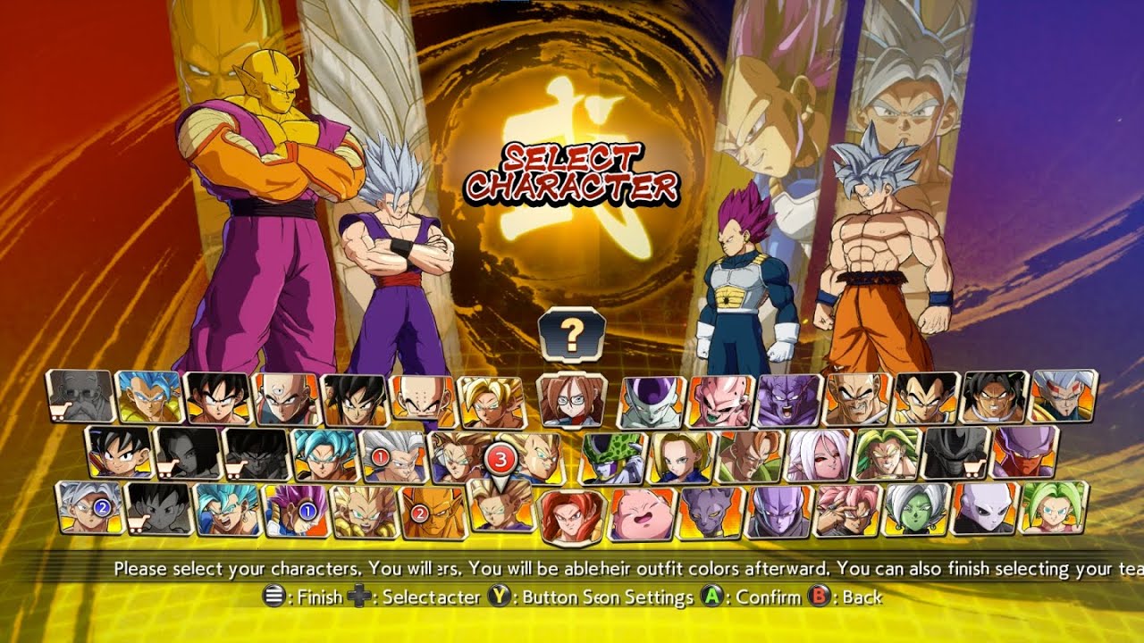 Beast Gohan & Orange Piccolo Vs Ultra Instinct Goku & Ultra Ego Vegeta - Dragon Ball FighterZ