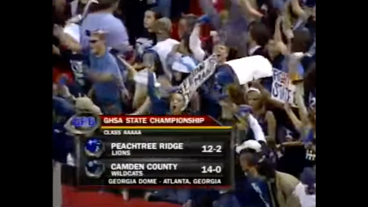 2008 5A Football State Championship: Camden County vs. Peachtree Ridge