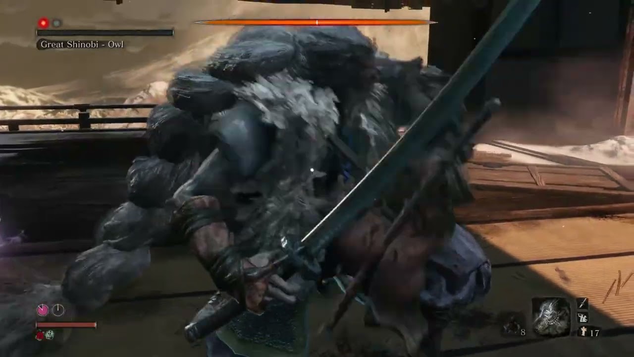 Sekiro - Great Shinobi - Owl - charmless, no memories, no prayer beads