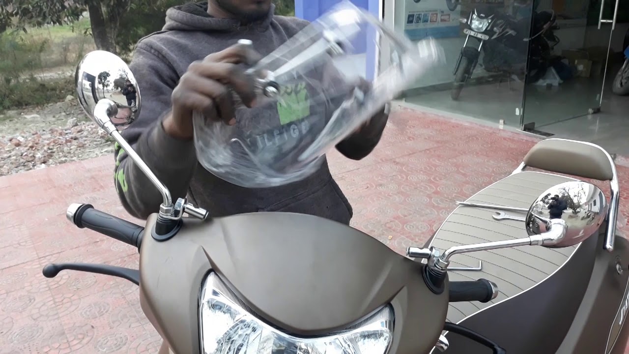 How To Install  Windshield or Windscreen On TVS Jupiter Classic