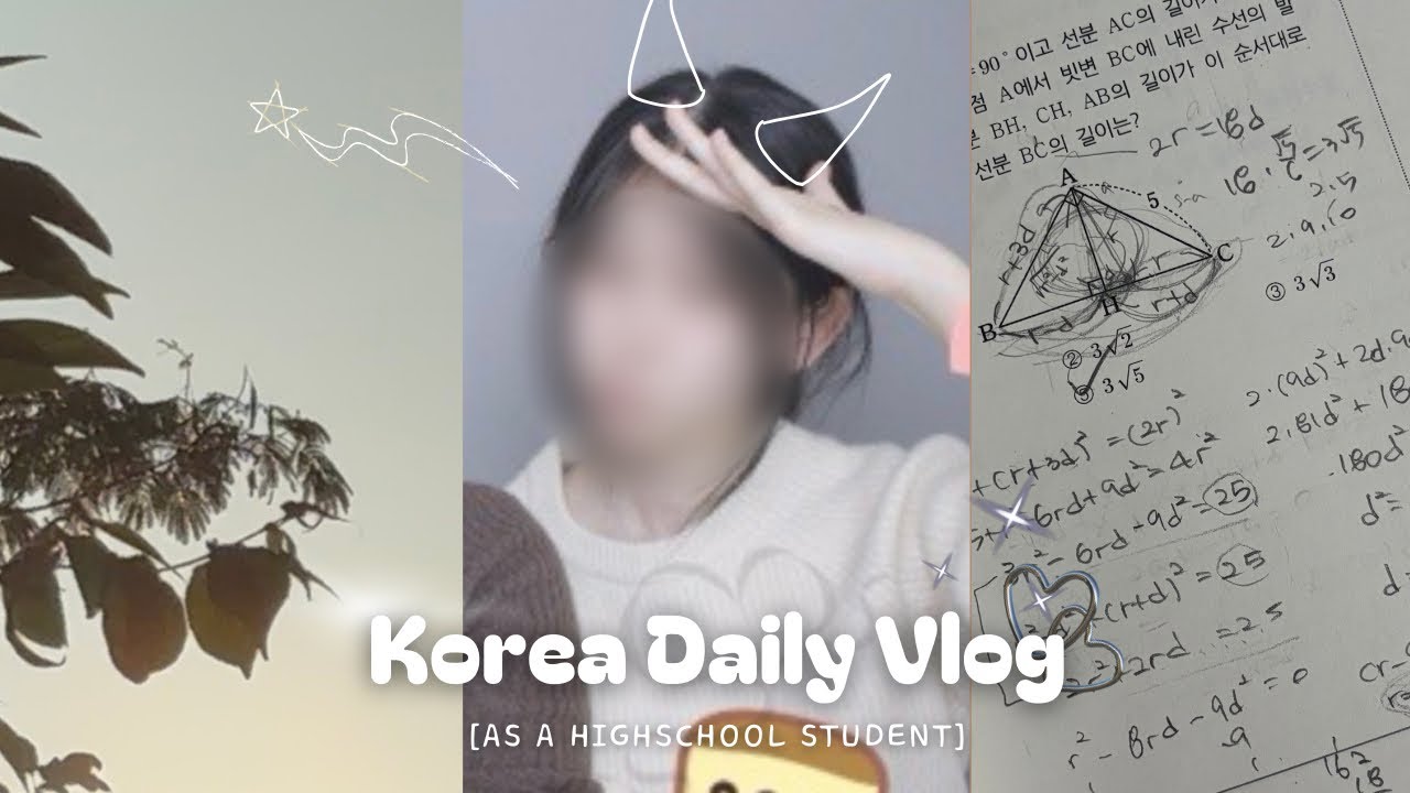 🇰🇷 A Day in the Life of a Korean High School Student: study with me, korea study vlog