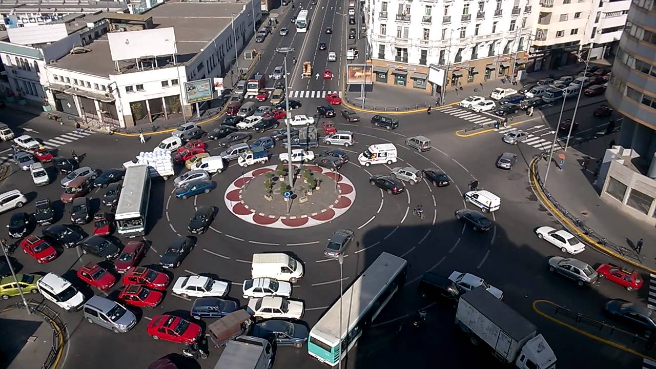 Casablanca Feu de circulation en panne (Ambulance)
