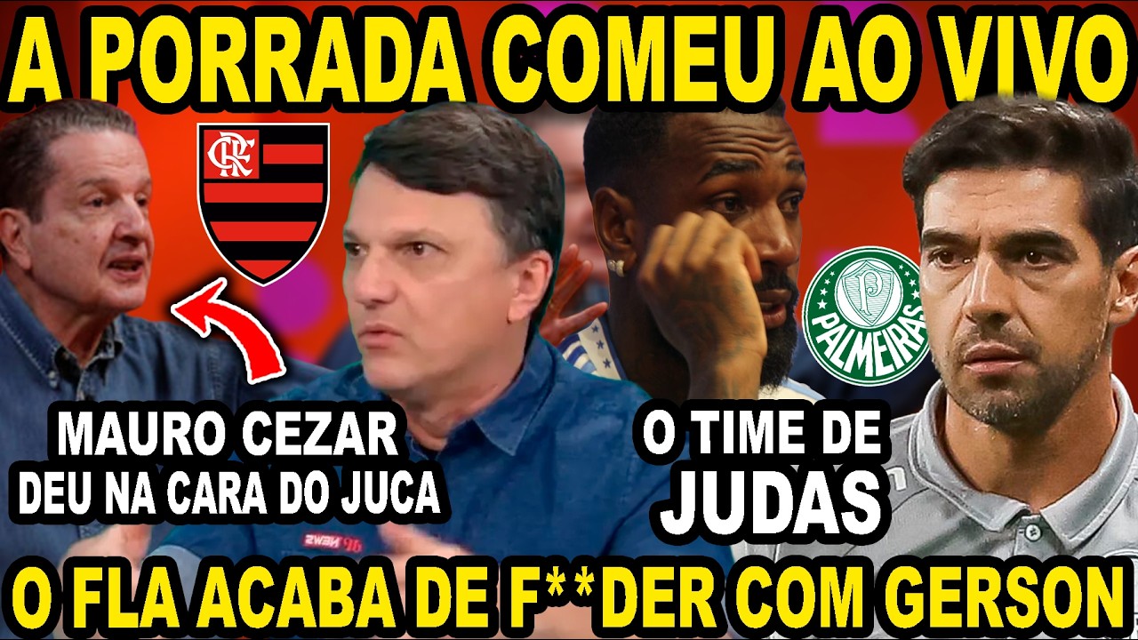 FLAMENGO ACABA DE F**DER COM GERSON! MAURO CEZAR DEU NA CARA O JUCA KFOURI! TIME DE JUDAS!