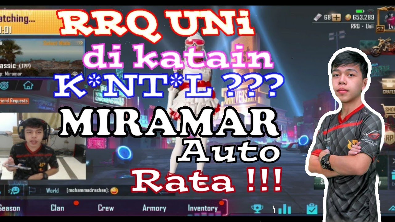 Berkat di bacotin para netizen RRQ UNI jadi ngamuk ,miramar Auto Rata 😄 || PUBG || Full video