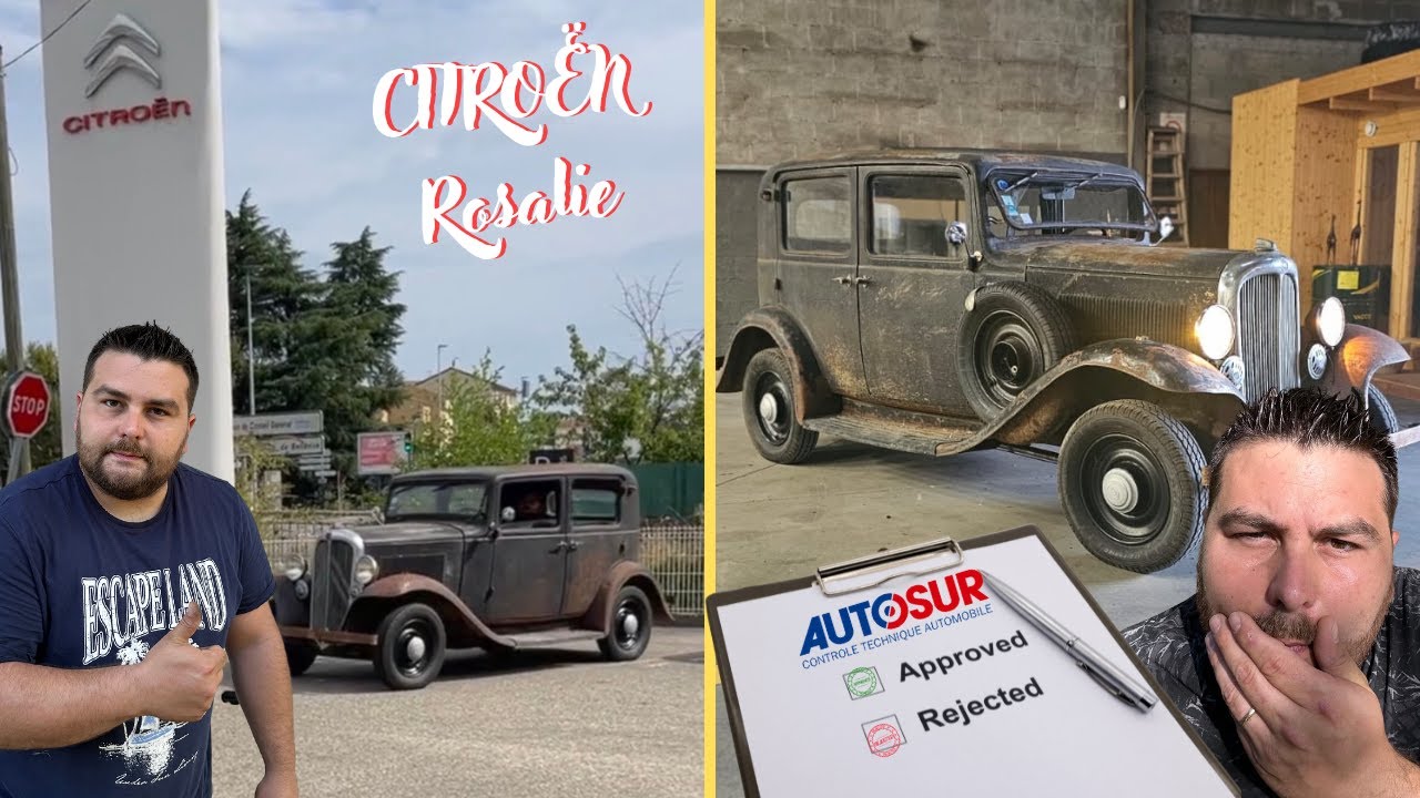J'emmène ma Voiture de quasi 100 ans au Contrôle Technique