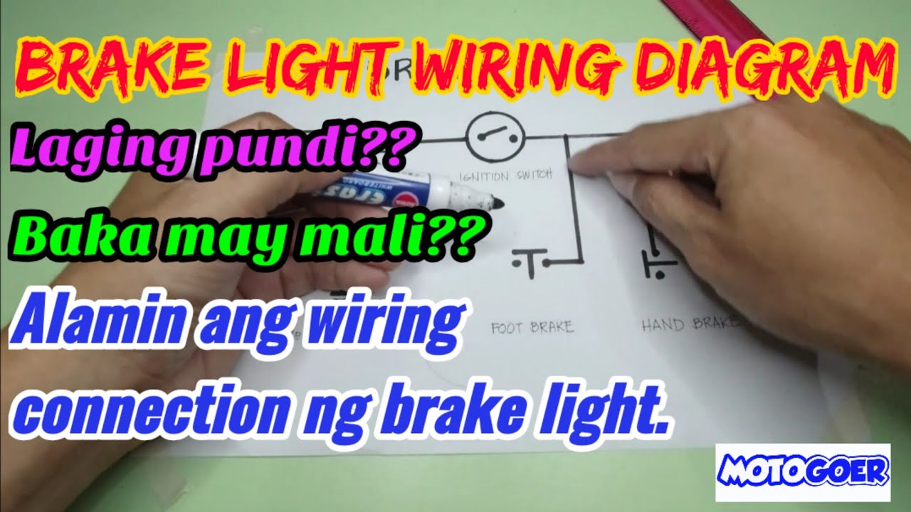 BRAKE LIGHT WIRING DIAGRAM // ALAMIN ANG CONNECTION AT PAG TROUBLESHOOT NG SIRANG BRAKE LIGHT.