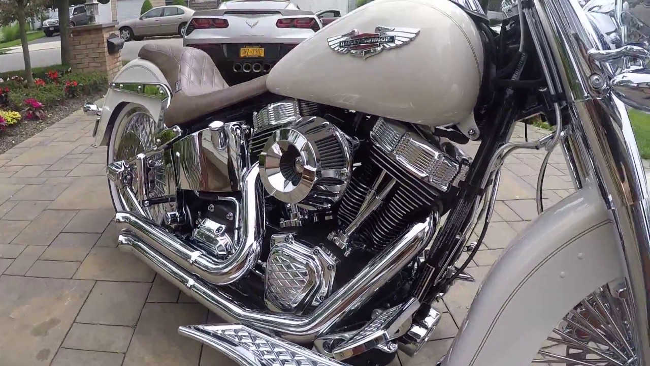 2014 Harley Davidson FLSTN Deluxe For Sale~Totally Customized w/ ONLY 900 MILES!