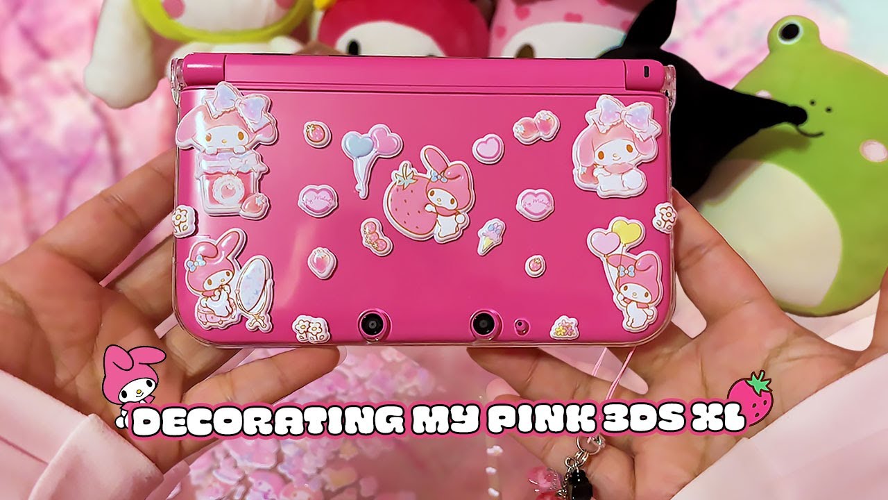 Decorate My Pink Nintendo 3DS XL With Me!  🎀 🍓