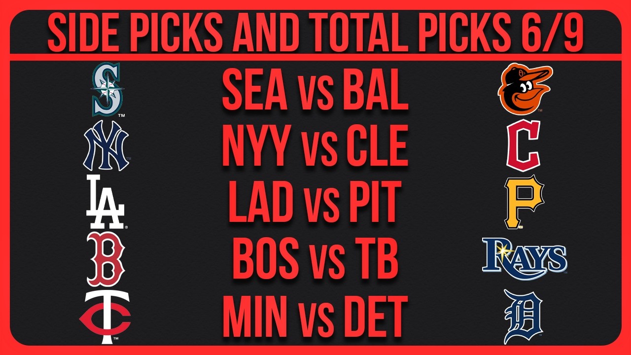 MLB Picks Today | Best Bets & Predictions Tuesday 6/9/26