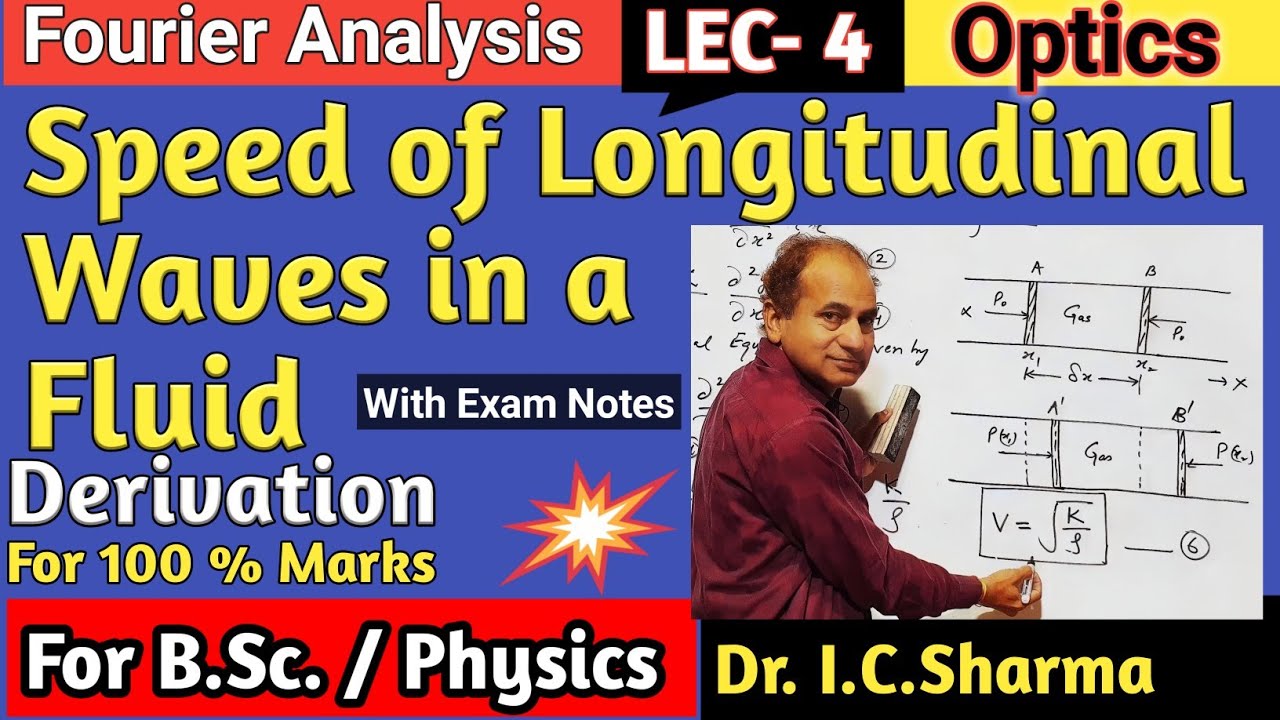 Speed of Longitudinal Waves in a Fluid || Speed of Longitudinal Waves for B.Sc. 2nd Year || L-4