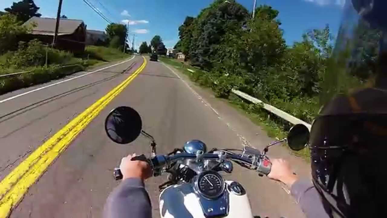 Honda Shadow 750 with GoPro on board