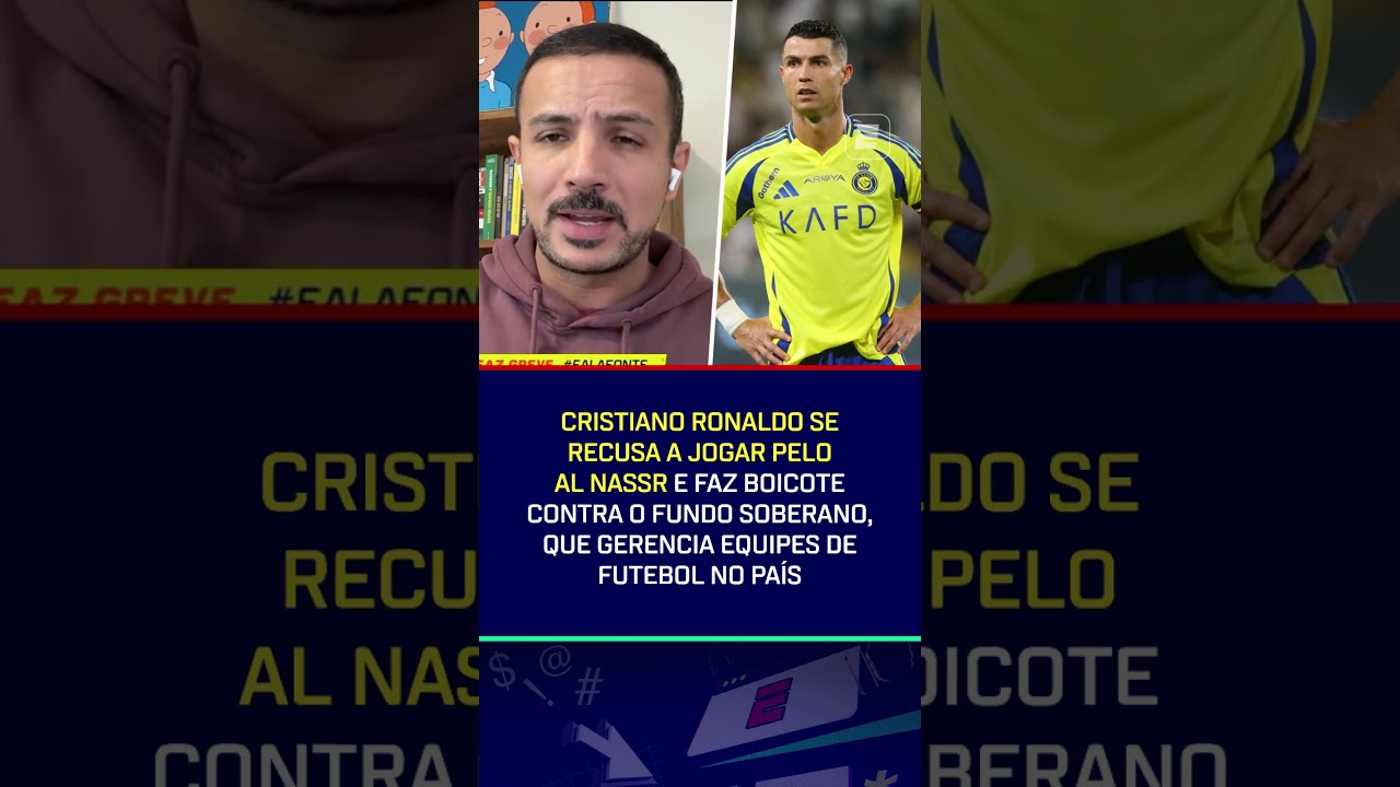 CRISTIANO RONALDO EM GREVE??? 😱🟡🔵 #shorts