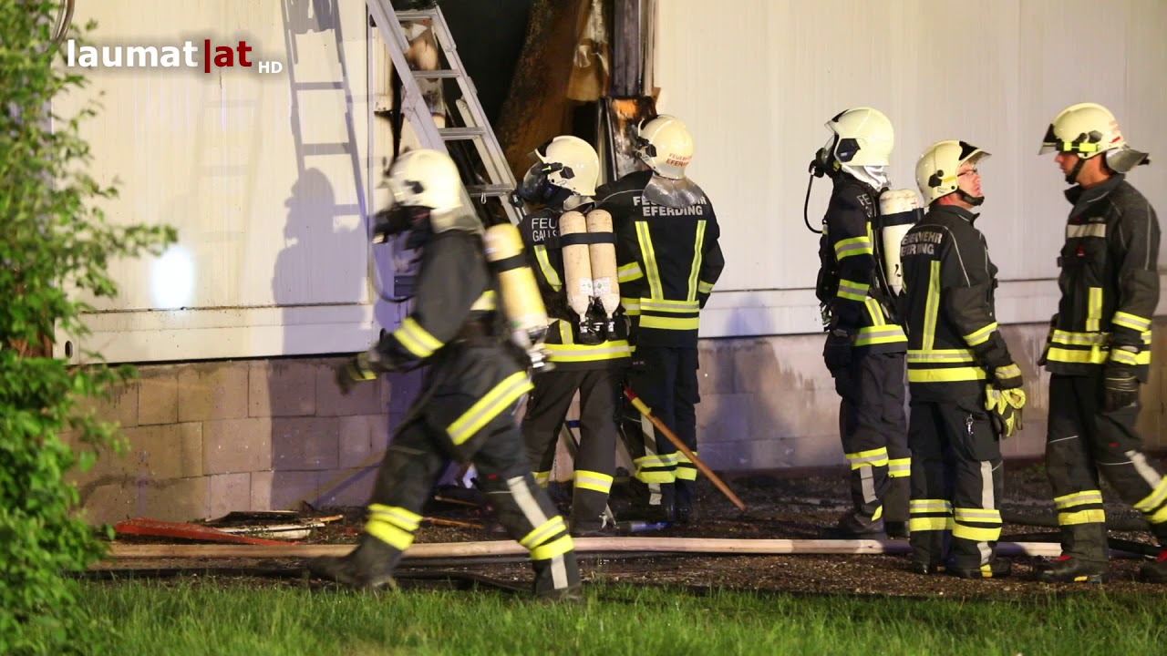 Erntehelfer-Unterkunft bei Spargelhof in Fraham in Flammen aufgegangen