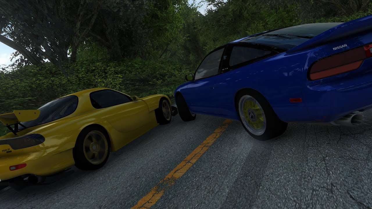 FD Vs Sil80 - Tsukuba sneak peek - Committing to a high speed overtake!