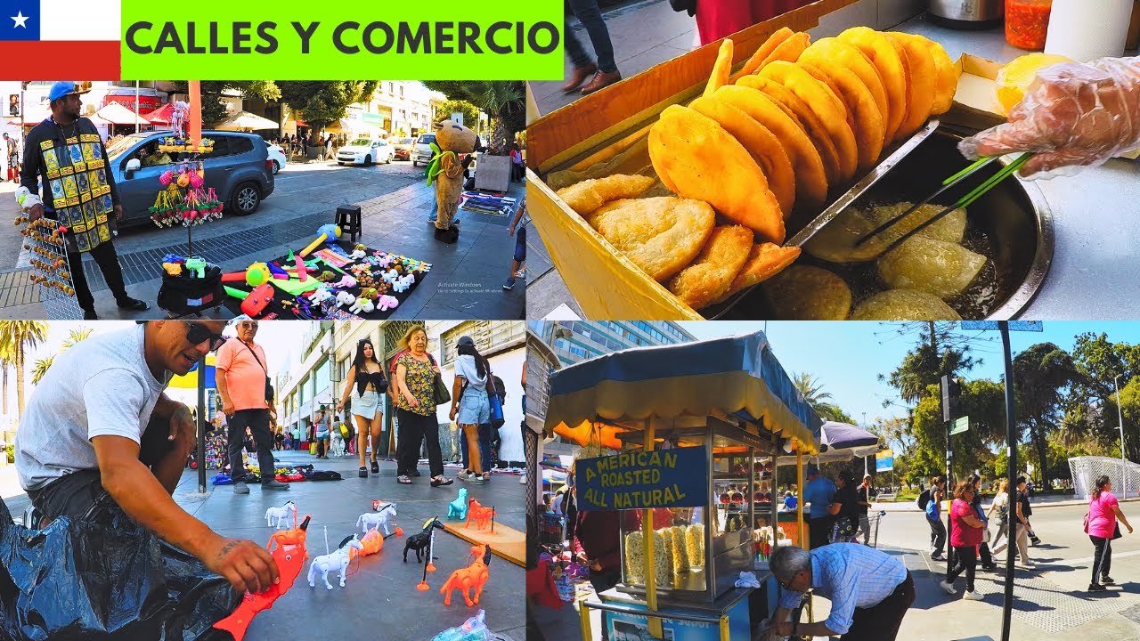 La Bulliciosa Calle Peatonal de Viña del Mar en Un Día de Verano