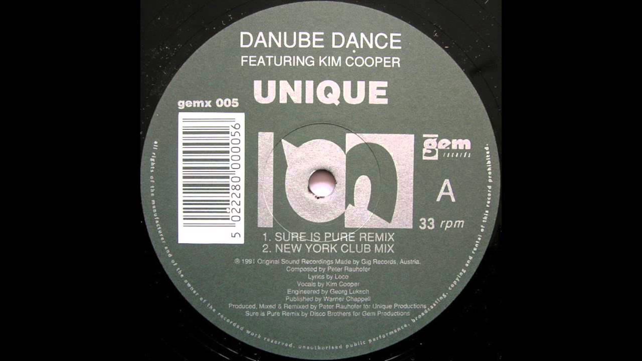 Danube Dance Featuring Kim Cooper ‎– Unique (Sure Is Pure Remix) (1991)