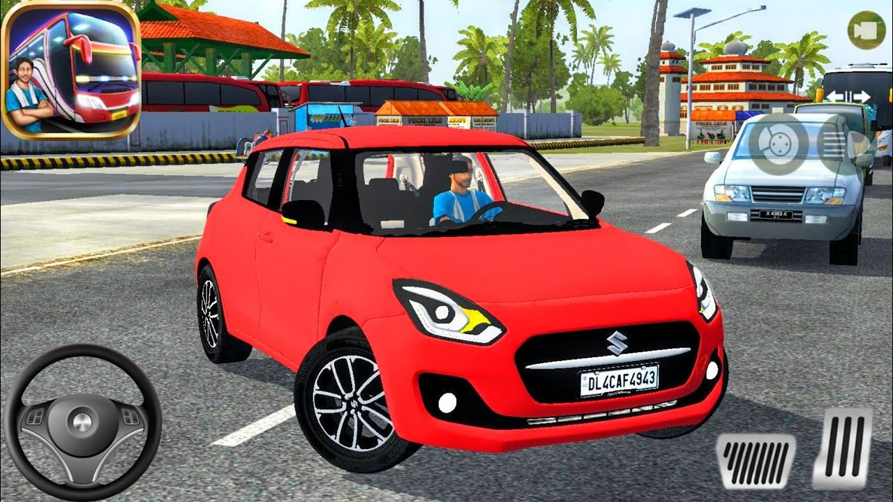 New Suzuki Swift Driving - Bus Simulator Indonesia - Car Games Android Gameplay