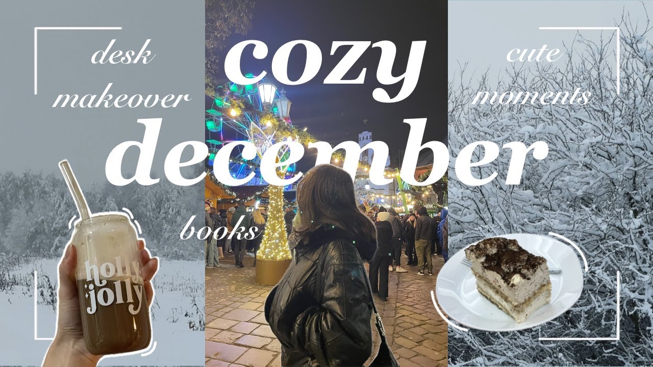 slowing down in december | cozy desk reset & quiet days