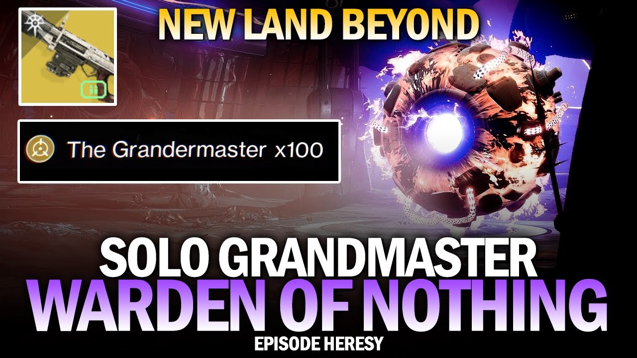 Solo GM Warden of Nothing w/ New Land Beyond Exotic Sniper [Destiny 2 Episode Heresy]