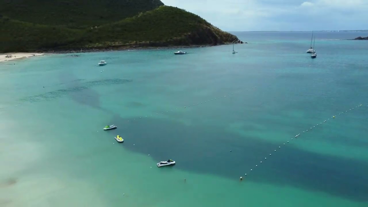 DJI Mini 2 drone footage 4K - Anse Marcel day by the beach in Saint Martin