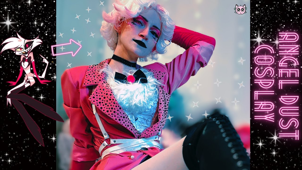 Angel Dust Cosplay 🕷️💕 Hazbin Hotel | Makeup Tutorial & Costume Breakdown