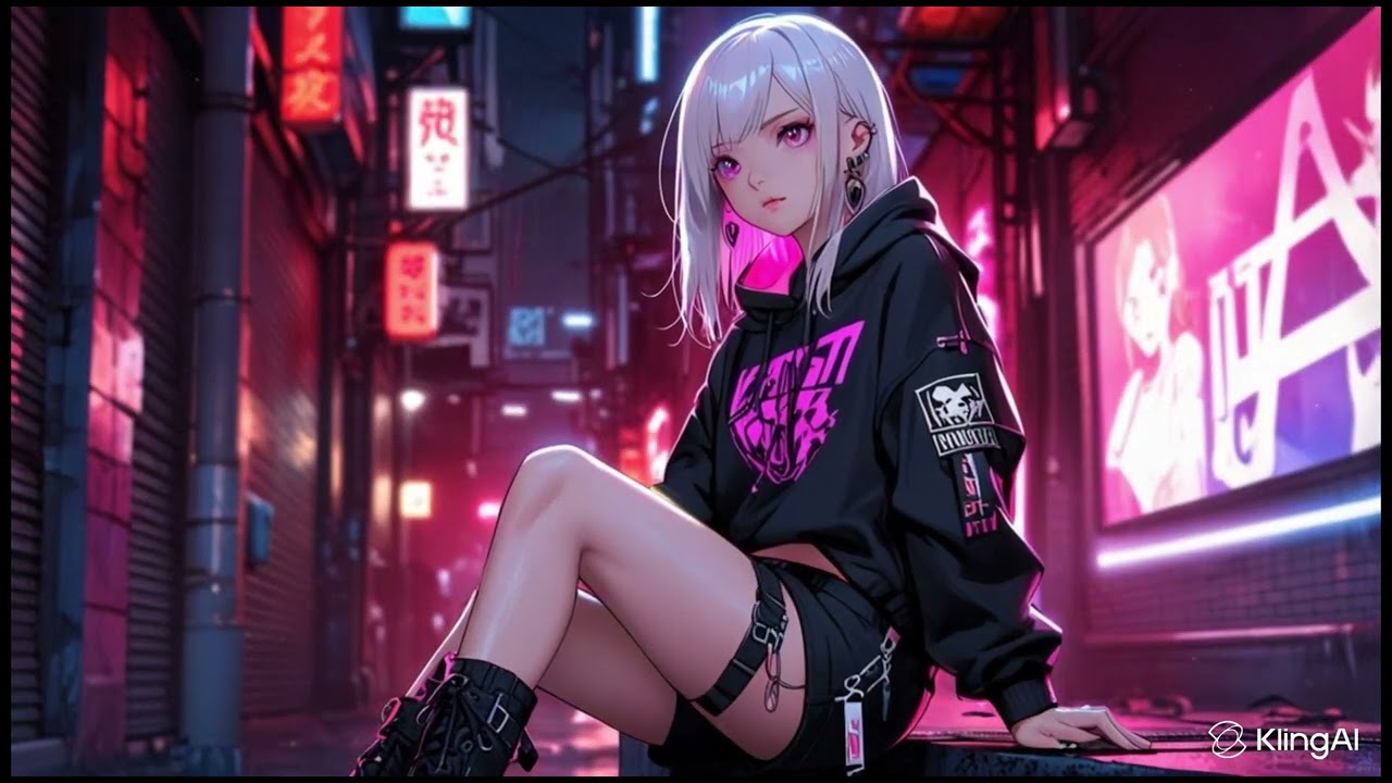 Cyberpunk Ambient Music for Deep Focus & Coding | Neon Cyber Alley (4K)