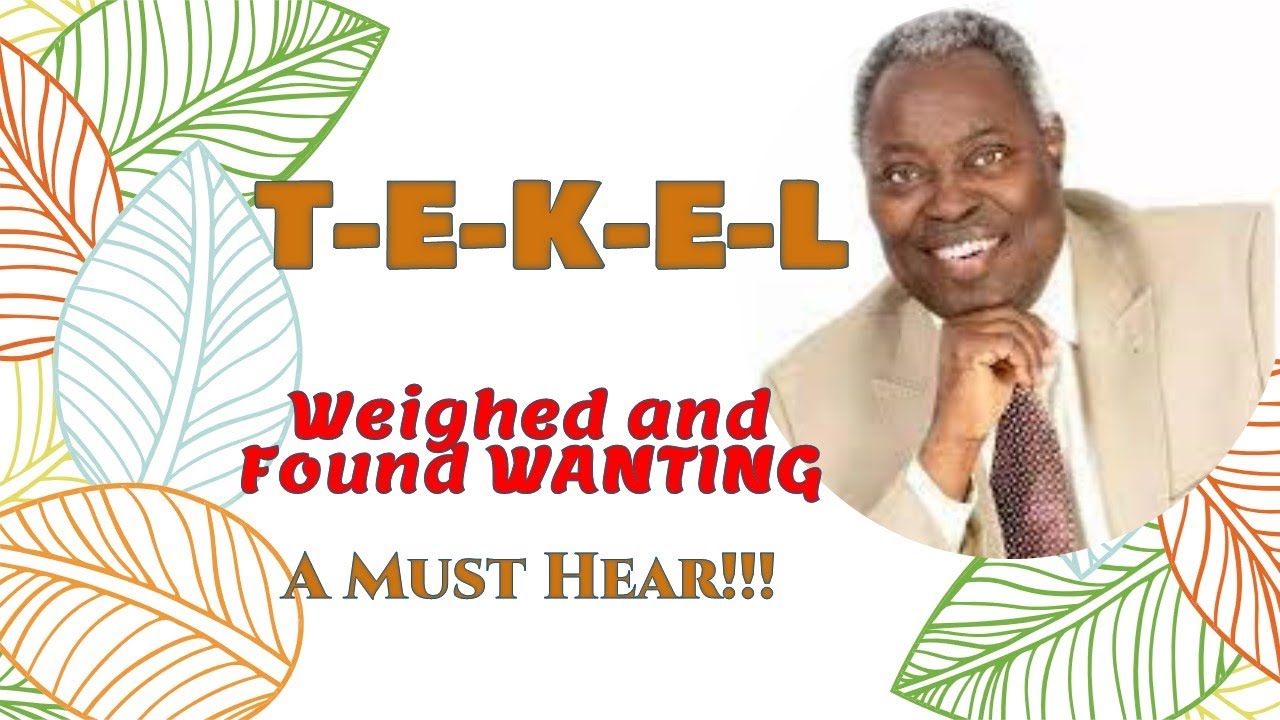 Pst. Kumuyi: Tekel (from the archives)