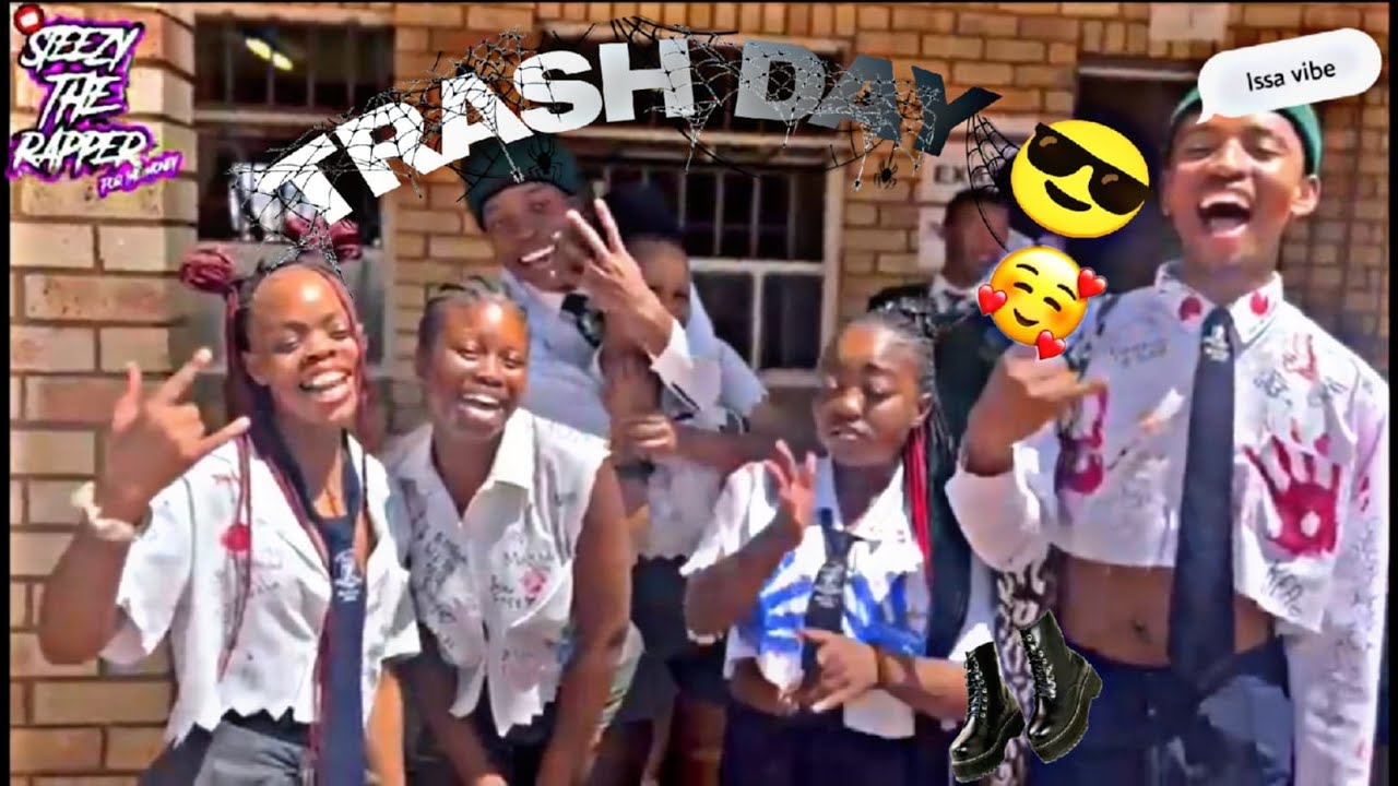 TRASH DAY AT SCHOOL:LEONDALE SECONDARY HIGH😎🔥 #funnymoments #trashday #explore #viralvideo
