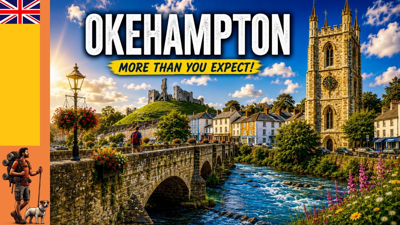 🔴 Okehampton Devon Walking Tour | Exploring a Historic Market Town & Castle 🇬🇧 [4K]