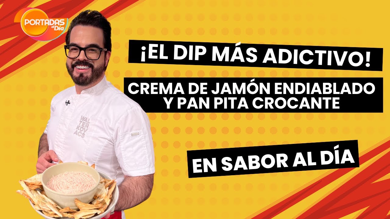 ¡EL DIP MÁS ADICTIVO! 😍 Crema de Jamón Endiablado y Pan Pita Crocante
