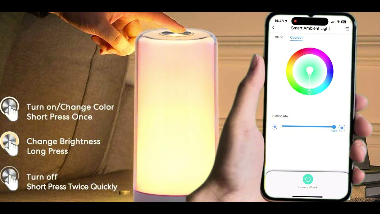 Lampe de chevet connecté meross MSL430