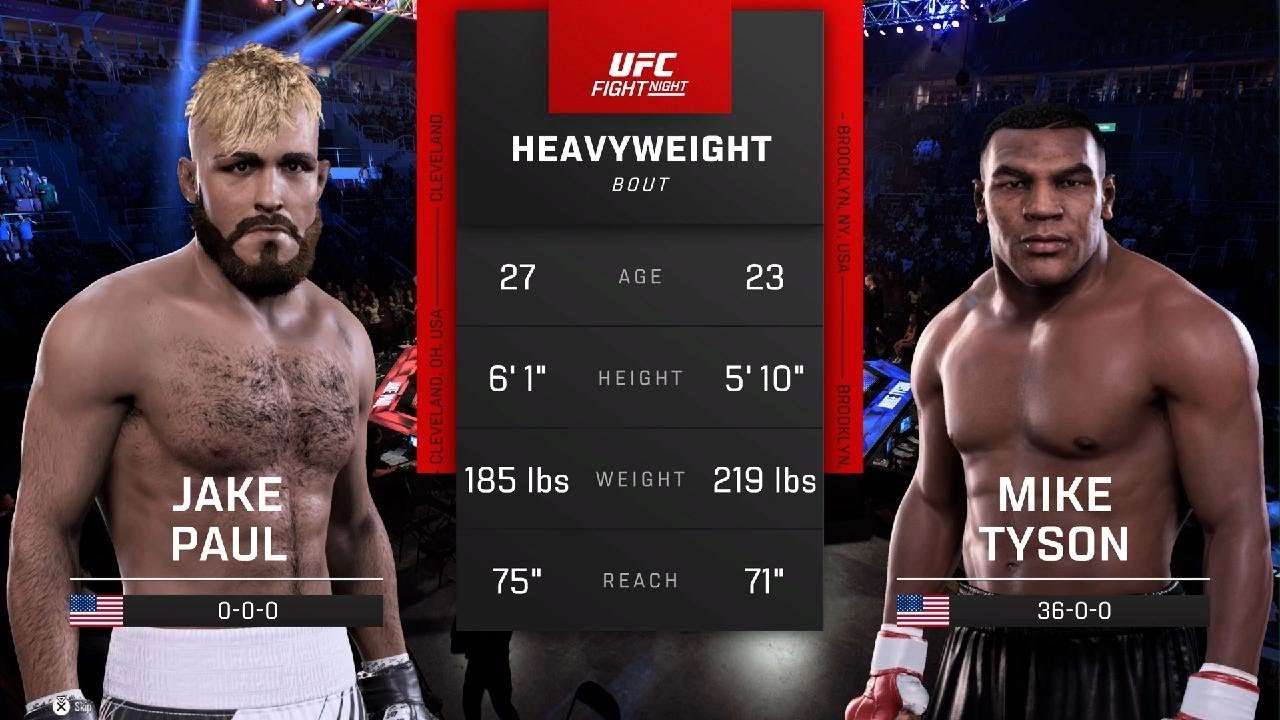 EA SPORTS UFC 5 Jake Paul Vs Mike tyson CPU Vs CPU
