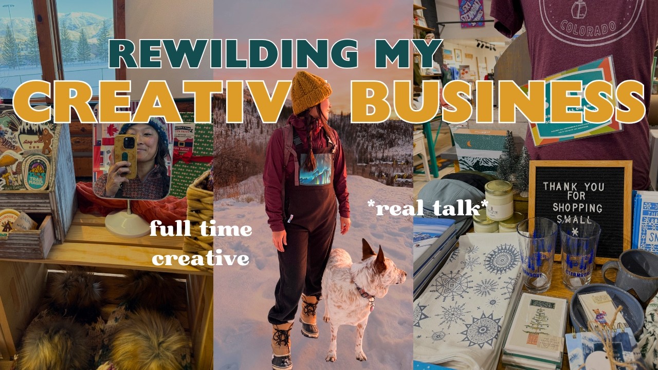 ↟rewilding my creative business after losing my spark | chatty studio vlog
