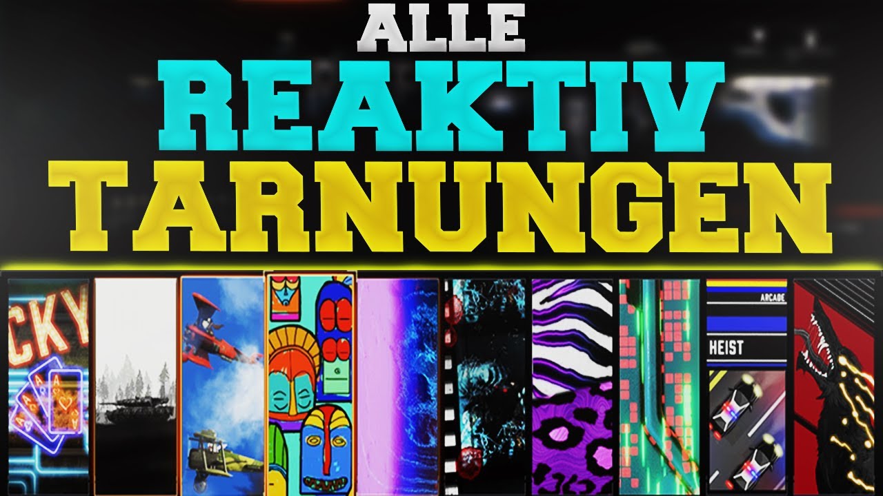 ALLE REAKTIV TARNUNGEN in BLACK OPS 4! 👑
