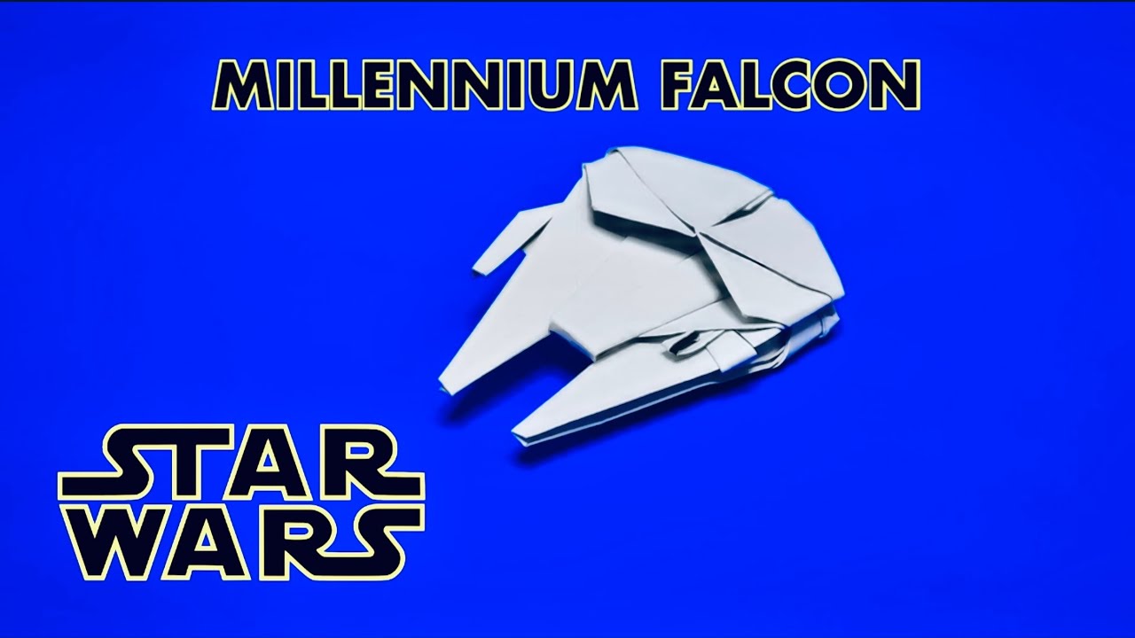 How to make origami millennium falcon tutorial | origami star wars