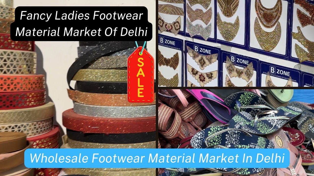 Fancy Ladies Footwear Material Market in Delhi | Wholesale Footwear Market Delhi | Yours daily vlog