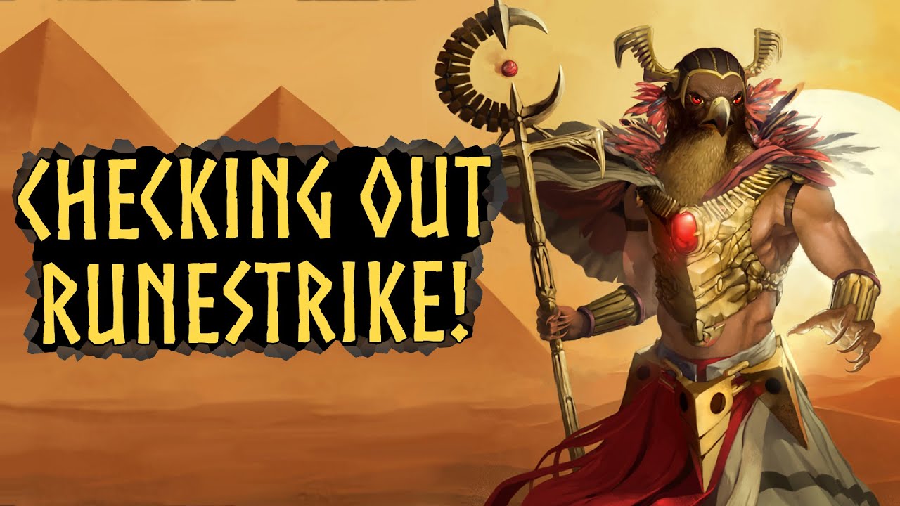 Trying out a new mythological CCG Runestrike! | Runestrike