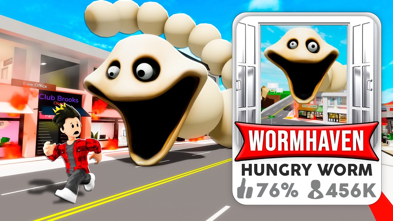 Я Создал Brookhaven Голодного Hungry Worm!