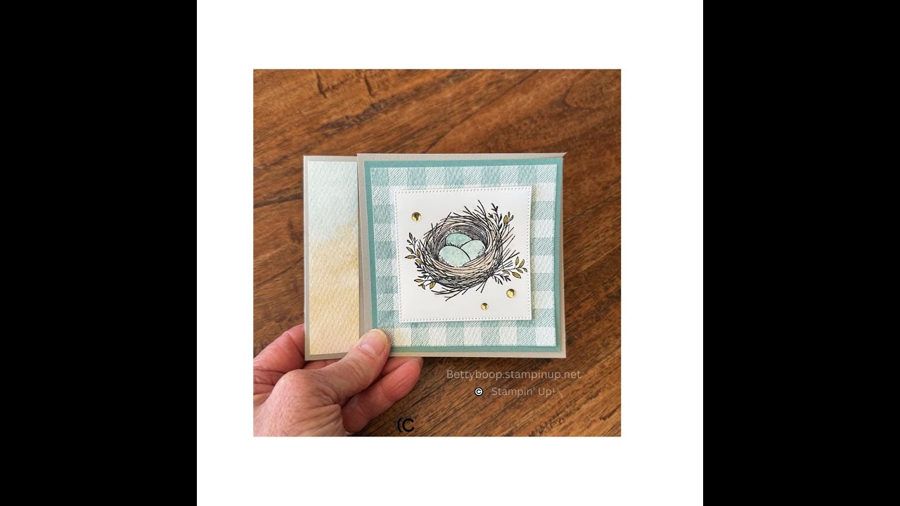 Magic Fun Fold Card with Everyday Details Stamp Set! Horizontal to Vertical Card with one easy twist