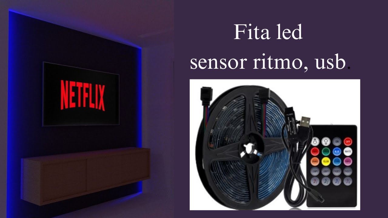 Fita led sensor ritmo