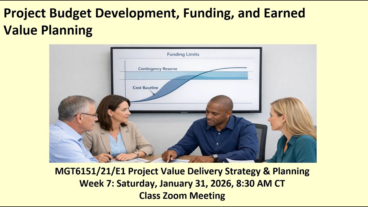 MGT6151/21/E1 - Project Delivery Strategy & Planning - Week 7 Lecture