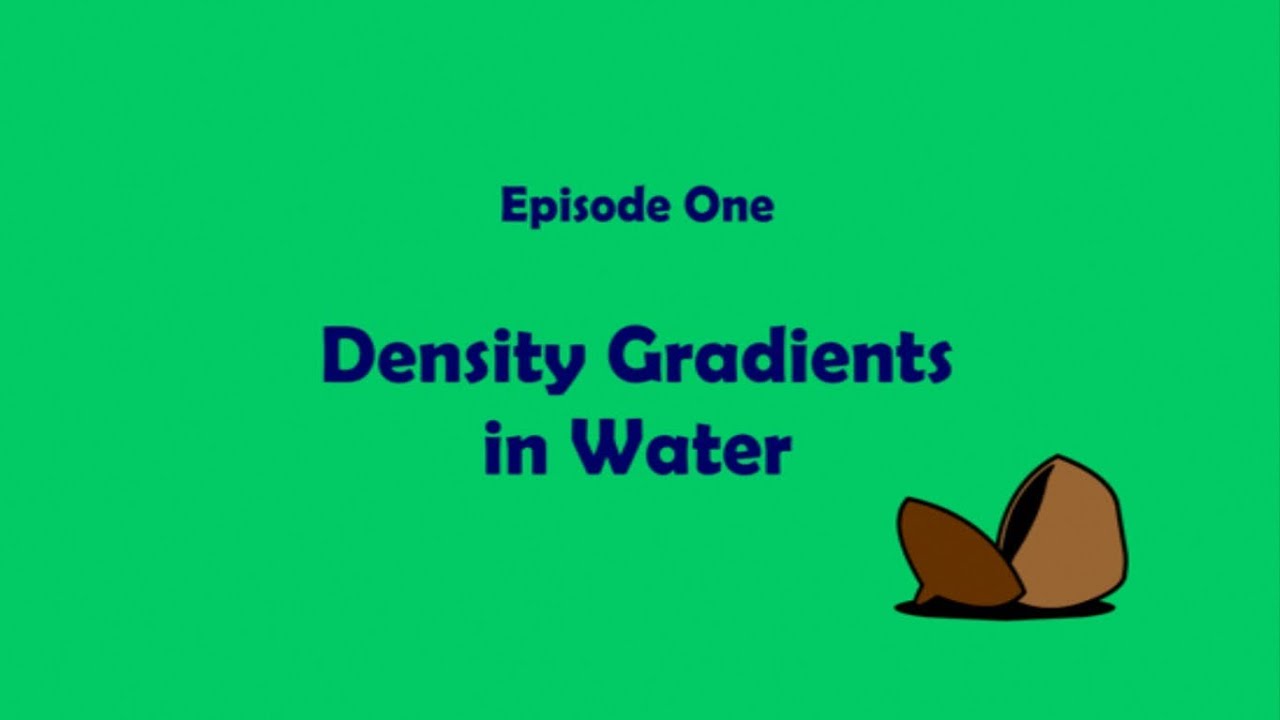 Science in a Nutshell: Density Gradients in Water