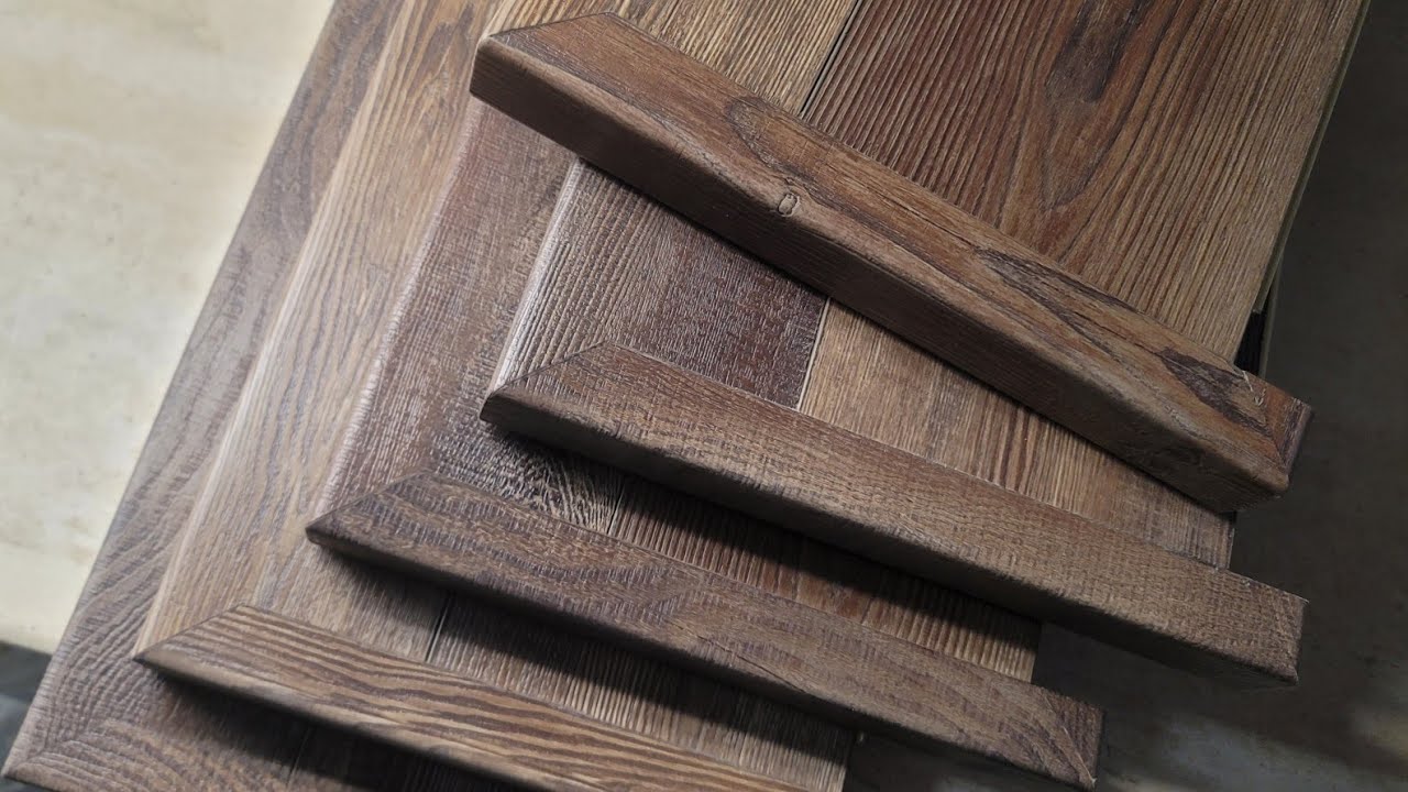 LVP Stair Treads for Open Staircase, made from Floor Plank by Salty Custom Vinyl