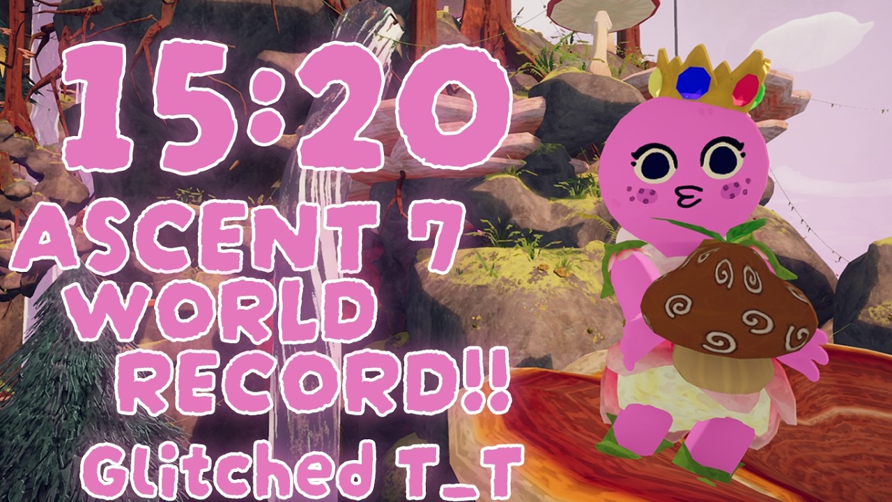 PEAK Speedrun - ASCENT 7 (15:20) Former WORLD RECORD! SHROOMALLOON!