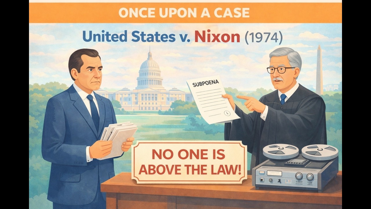 United States v. Nixon (1974) - #watergatescandal #richardnixon #constitutionallaw #prelaw #lawcase